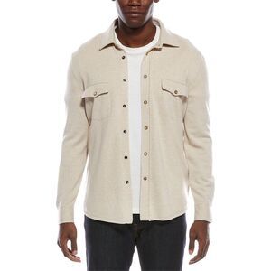 Brunello Cucinelli Mens  Wool, Cashmere, & Silk-Blend Overshirt